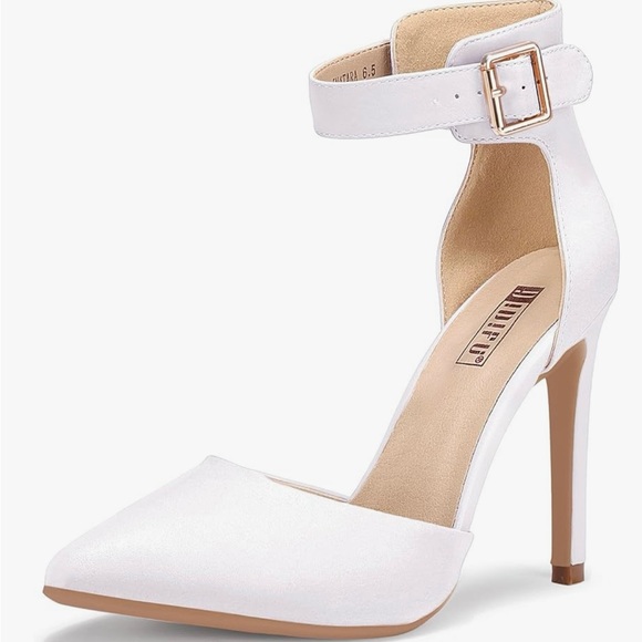 IDIFU White Ankle Strap Heels - Picture 7 of 10